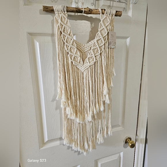 Layered Natural Macrame Wall Hanging - Picture 1 of 1
